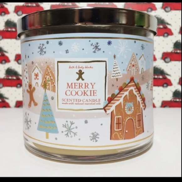 Bath & Body Works Accents Bath And Body Works Merry Cookie Candle
